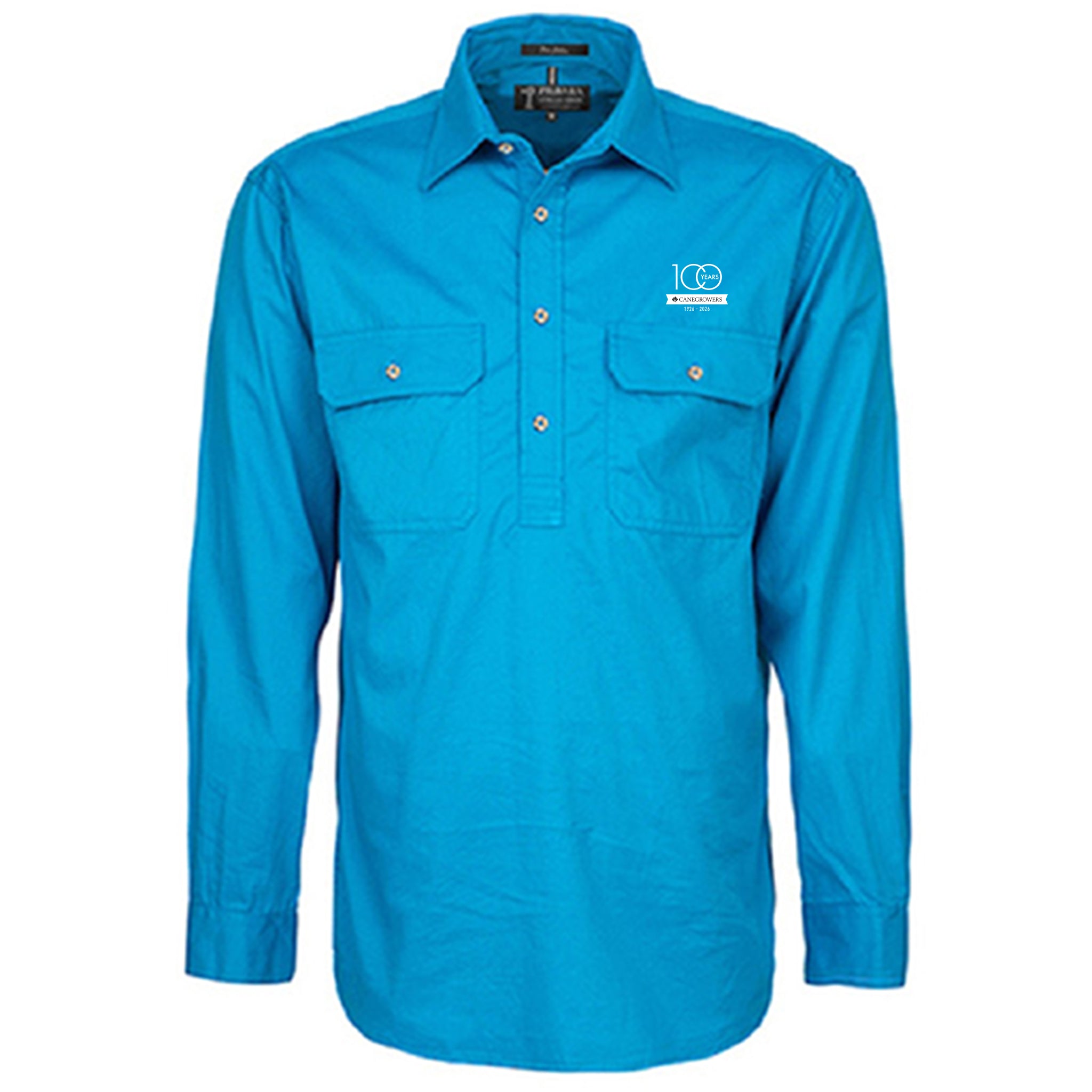 Men's Pilbara Premium Cotton Work Shirt - closed front style