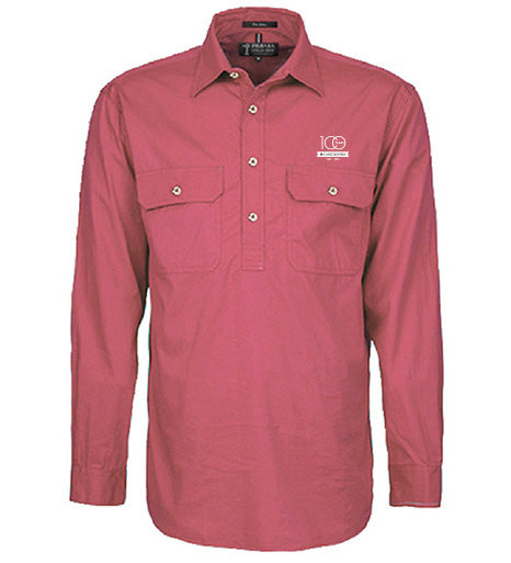 Men's Pilbara Premium Cotton Work Shirt - closed front style