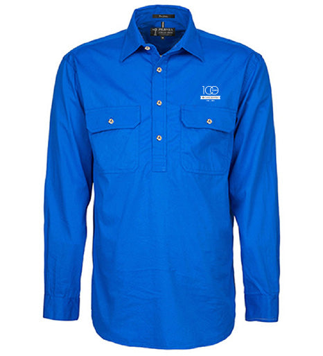 Men's Pilbara Premium Cotton Work Shirt - closed front style