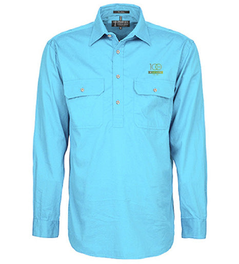 Men's Pilbara Premium Cotton Work Shirt - closed front style