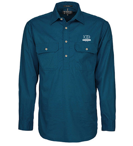 Men's Pilbara Premium Cotton Work Shirt - closed front style