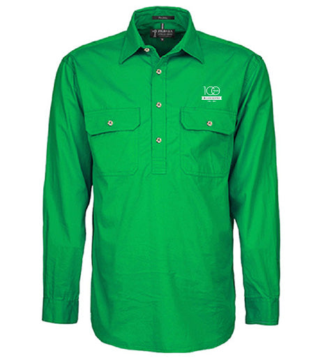 Men's Pilbara Premium Cotton Work Shirt - closed front style
