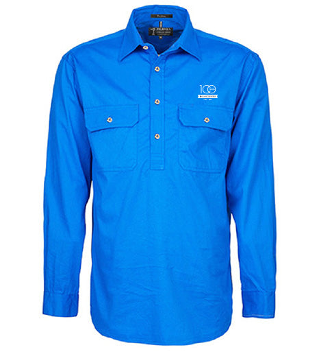 Men's Pilbara Premium Cotton Work Shirt - closed front style