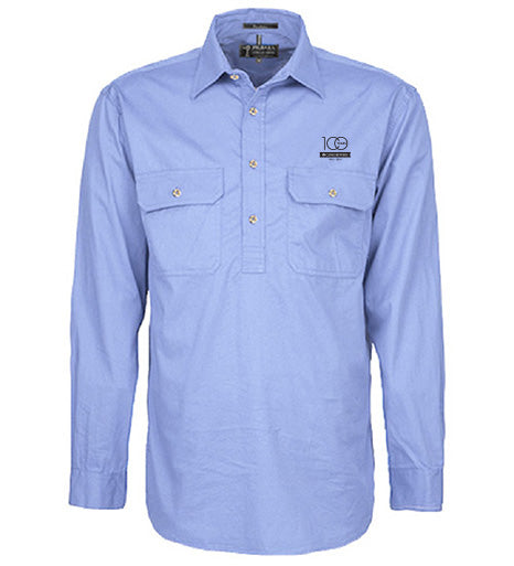 Men's Pilbara Premium Cotton Work Shirt - closed front style