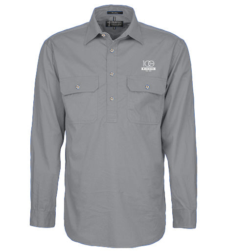 Men's Pilbara Premium Cotton Work Shirt - closed front style
