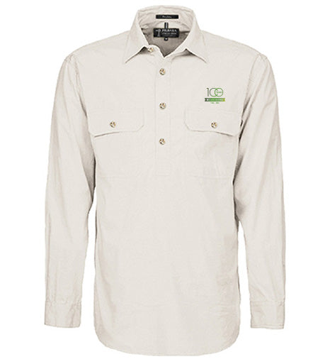 Men's Pilbara Premium Cotton Work Shirt - closed front style