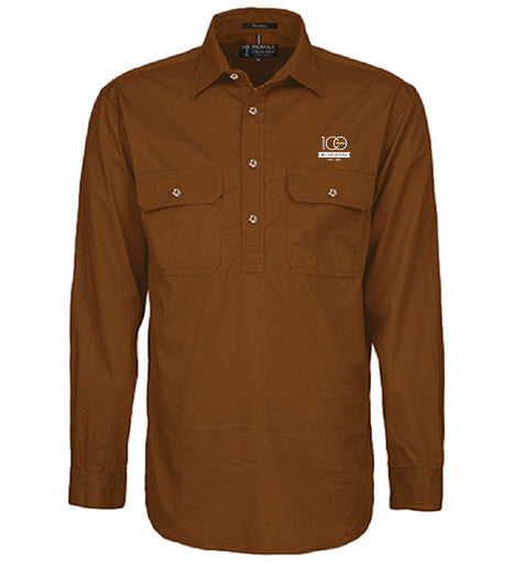 Men's Pilbara Premium Cotton Work Shirt - closed front style