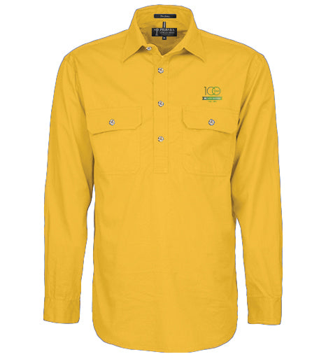 Men's Pilbara Premium Cotton Work Shirt - closed front style