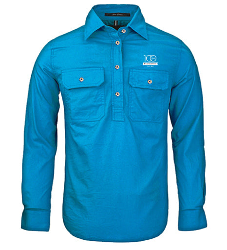 Ladies Pilbara Premium Cotton Work Shirt - closed front style