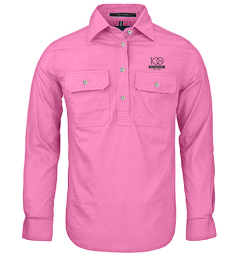 Ladies Pilbara Premium Cotton Work Shirt - closed front style