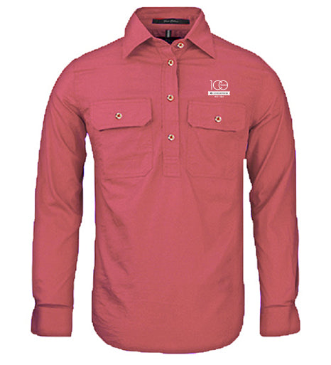 Ladies Pilbara Premium Cotton Work Shirt - closed front style