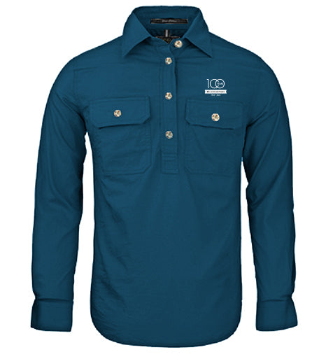 Ladies Pilbara Premium Cotton Work Shirt - closed front style