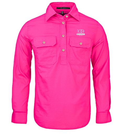 Ladies Pilbara Premium Cotton Work Shirt - closed front style
