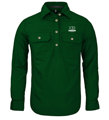 Ladies Pilbara Premium Cotton Work Shirt - closed front style