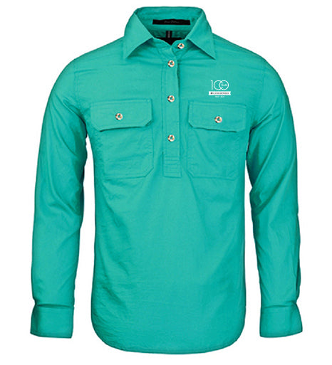 Ladies Pilbara Premium Cotton Work Shirt - closed front style