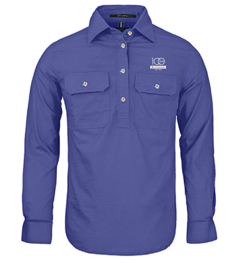 Ladies Pilbara Premium Cotton Work Shirt - closed front style