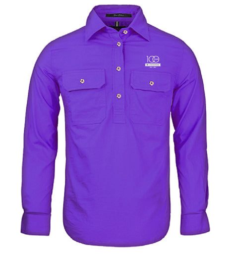 Ladies Pilbara Premium Cotton Work Shirt - closed front style
