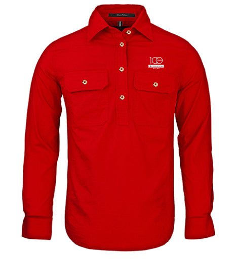 Ladies Pilbara Premium Cotton Work Shirt - closed front style