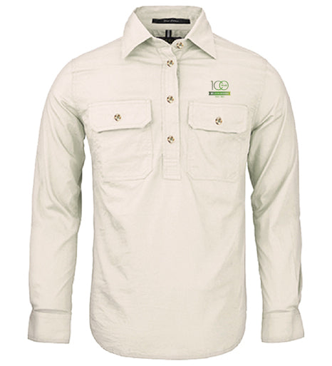 Ladies Pilbara Premium Cotton Work Shirt - closed front style