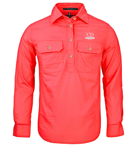 Ladies Pilbara Premium Cotton Work Shirt - closed front style