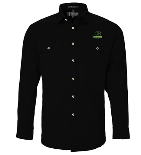 Men's Pilbara Premium Cotton Work Shirt - open front style